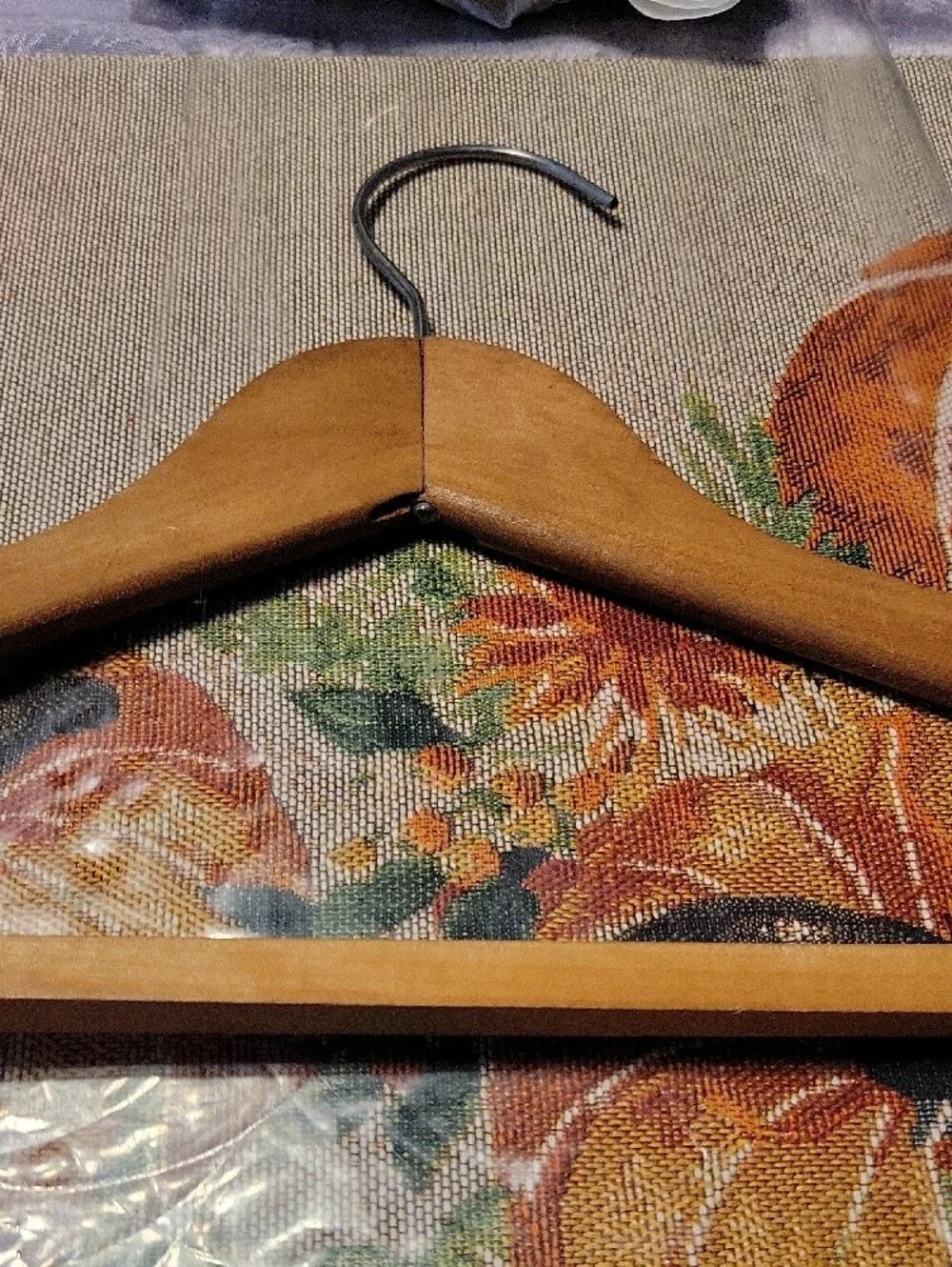 Vintage  Wooden Hanger - Tan